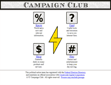 Tablet Screenshot of campaignclub.com